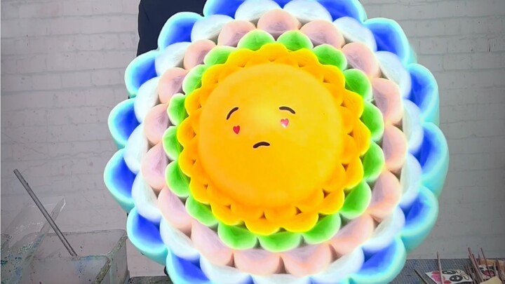 حلوى القطن في الربيع