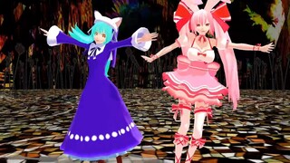 【MMD di gi charat】リンナ・キャラット＆ラ・ビ・アン・ローズでクラブナイトメア