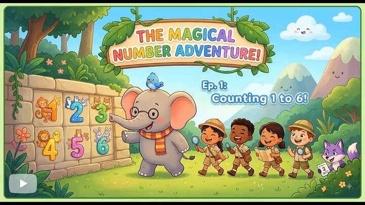 Learn to count 1 to 6