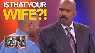 100 Married Men NOW DIVORCED! Funny Family Feud Answers With STEVE HARVEY!