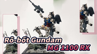 Rô-bốt Gundam|[Cảnh sản xuất】Tạo diorama với khung ảnh 100yen』MG 1100 RX_7
