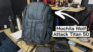 TODO os DETALHES da mochila WOLF ATTACK TITAN 50