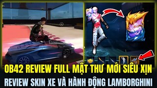 (Free Fire) OB42 Review Full Mật Thư Mới Skywing Siêu Đẹp, Review Skin Xe Và Hành Động Lamborghini