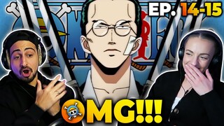 LUFFY VS KURO! One Piece Episodes 14-15 REACTION!