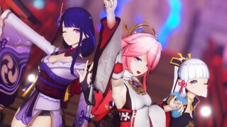 稻妻女团，可爱演出！