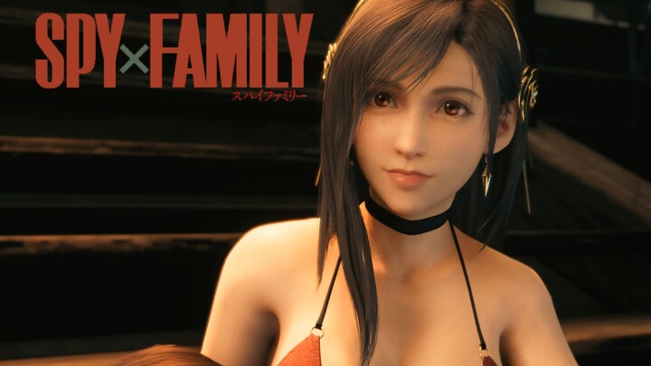 Tifa but Yor mod áo tắm SPY×FAMILY Fantasy Linkage Final Fantasy 7 Remake Chắc chắn rồi, Tifa vẫn tr
