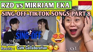 REZA DARMAWANGSA vs MIRRIAM EKA - SING-OFF TIKTOK SONGS PART 8 || FILIPINA REACTS