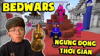 KHANGG BEDWARS SỬ DỤNG SKILL NGƯNG ĐỌNG THỜI GIAN VÀ CÁI KẾT CÙNG NAOBI BEE TEAM TRONG MINECRAFT