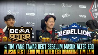 TERNYATA INI 4 TIM YANG TAWAR REKT SEBELUM MASUK KE ALTER EGO MPL SEASON 12
