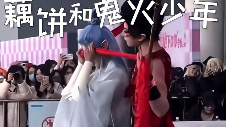 When you saw at the cosplay convention that Ao Bing was actually treated like that by Nezha in full 