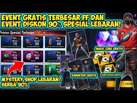 FREE FIRE! EVENT GRATIS TERBARU, MAGIC CUBE, KARTU ROOM, BUNDLE, DAN EVENT SERBA 90% SPESIAL LEBARAN