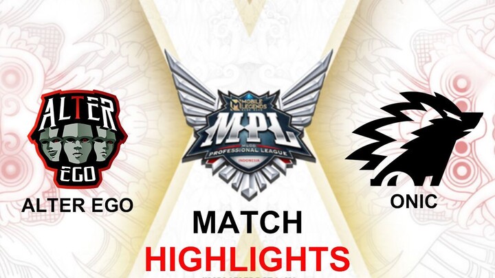 Onic vs Alter Ego HIGHLIGHTS MPL ID S11 Playoffs | ONIC vs AE