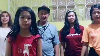 tiktok with the grandfather and the sisters and godmother
