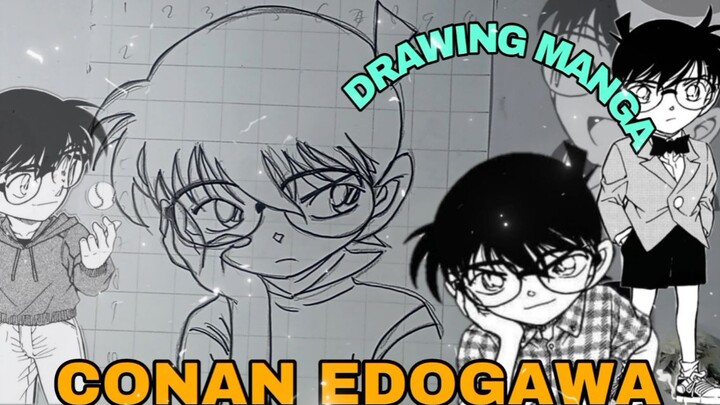 mengambar detektif conan