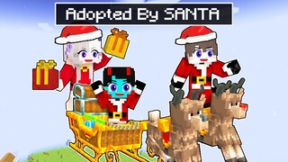 Adopted By SANTA FAMILY in Minecraft!