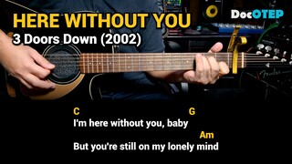 Here Without You - 3 Doors Down (Easy Guitar Chords Tutorial with Lyrics) Part 1 SHORTS REELS