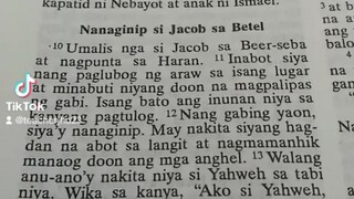 Pang Araw Araw na Talata.                                   Genesis 28:10-12