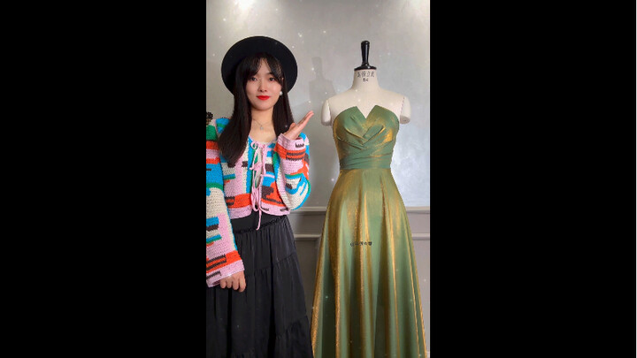 新年做件竹节款小礼服❤️ 祝大家平安，健康，喜乐 Happy new year🧨🧨 #立体裁剪 #新年快乐 #立裁