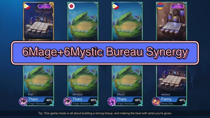 Magic Chess (6Mage+6Mystic Bureau Synergy) #MLBB