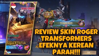 REVIEW SKIN ROGER TRANSFORMERS!! EFEKNYA KERAN PARAH BISA JADI DINOSAURUS