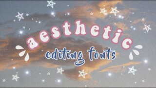 Aesthetic Fonts Youtubers Use | Free Download