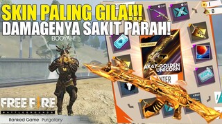 AK47 GOLDEN UNICORN - SKIN PALING WORTH IT !!! DAMAGENYA GG PARAH BIKIN AUTO BOOYAH! FREE FIRE