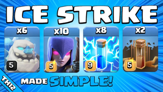 ICE GOLEMS + ZAP QUAKE WOW!!! TH12 Attack Strategy _ Clash of Clans