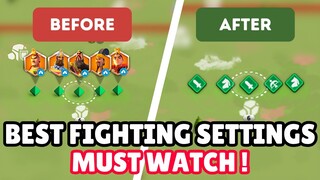 Best Fighting Settings for DOT Mode Fighters l  Rise Of Kingdoms l BOOM BOOM TME