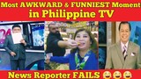 Most AWKWARD Moment in Philippine TV | Funniest News Reporter FAILS Compilation