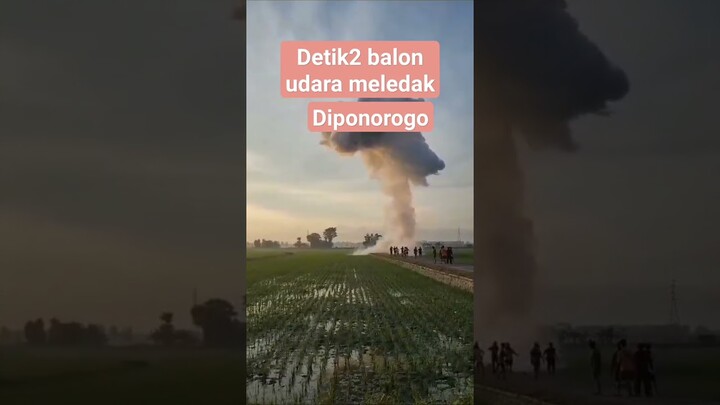 detik2 balon udara meledak,kamera dari dekat,di Ponorogo #shortvideo #shorts #videoshort