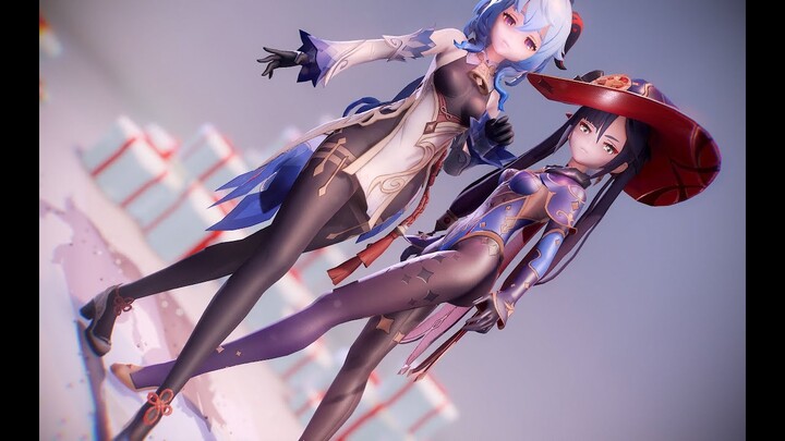 【Genshin Impact MMD/4K/60FPS】Ganyu & Mona【Chocolate Cream】 #PleaseReadDescription