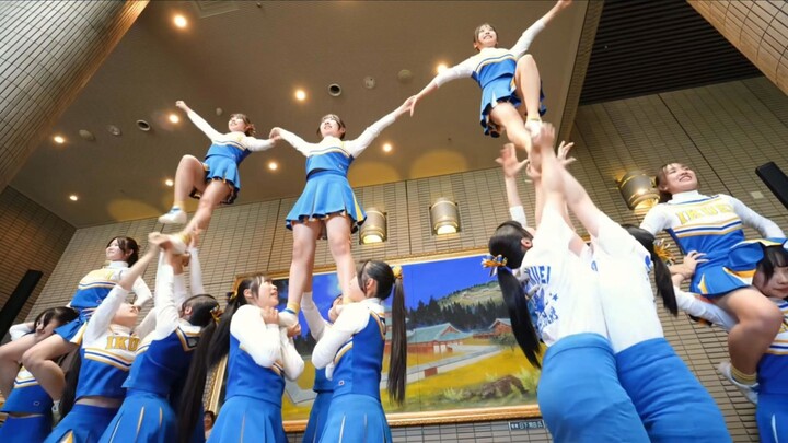 Nữ sinh Nhật Bản: Đội cổ vũ trung học Nhật Bản “Xếp tháp người cực ấn tượng” | Học viện Sendai Ikuei