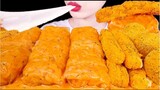 ASMR MUKBANG｜CHEESY CARBO FIRE NOODLE WRAP CHEESE BALL CHEESE STICKS by Mellawnie ASMR 멜라우니