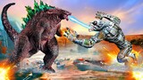 जादुई गोडजिल्ला VS रोबोट भेड़िया Magical Godzilla Vs Robot Wolf Robot Wala Cartoon Stories