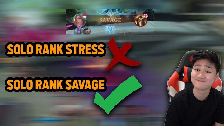 JEJE SOLO RANK PAKE LANCELOT MALAH DAPET SAVAGE! DUTA SOLO RANK - Mobile Legends