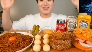 Mukbang mì trứng siêu ngon #anngon