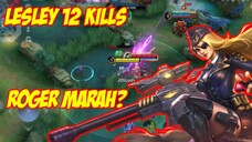 12 Kills Lesley True Damage Is Real Roger Sampai Kezell Donggsss Mobile Legends