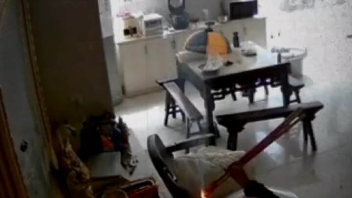 Grandma burned fireworks like incense.