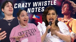 Latinos react to  FILIPINO SINGERS Attempting 'Loving You' Whistle by Minnie Riperton