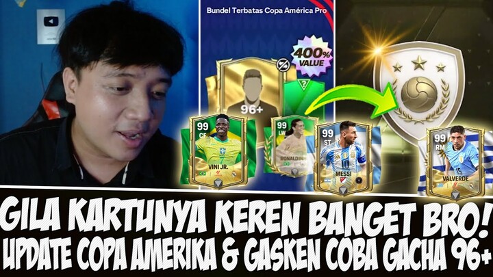 GILA KARTUNYA KEREN BANGET!! UPDATE KARTU KTP COPA AMERIKA & GAS GACHA 96+ EVENT EURO 24 FC MOBILE