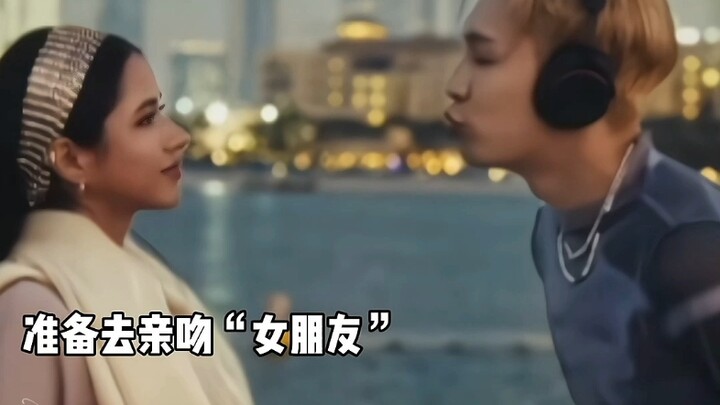 Zhang Ge is so cute—his new music video shows him about to kiss his girlfriend, but it turns out it 