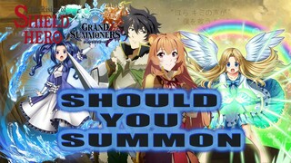 BEFORE THE MAINTENANCE | SHOULD YOU SUMMON? | SHIELD HERO | GRAND SUMMONERS