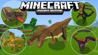 แจก+สอนลงแอดออนไดโนเสาร์โครตเจ๋ง!!มีไดโนเสาร์เยอะและสมจริงมากเกิดเองด้วย Minecraft pe 1.17.40