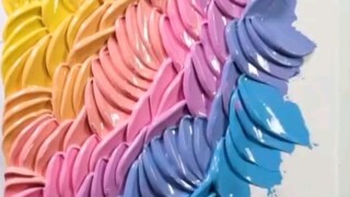 عملية رسم لوحة نسيجية مزخرفة بألوان الأكريليك!