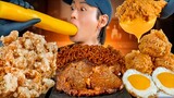 ASMR MUKBANG | FRIED CHICKEN, STEAK, BLACK BEAN NOODLES | KOREAN FOOD | COOKING + EATING