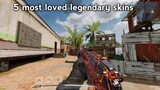 5 most loved legendary gun skins in CODM