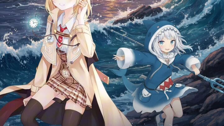 holollive musical tirbute series Amelia Watson and gawr gura