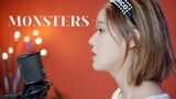 Cô nàng Tiểu Ninh Nhi hát cover bài "Monsters" trong phòng thu