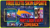 Party Box Comeback Event | Free Elite Skin Release Date | Mobile Legends Update