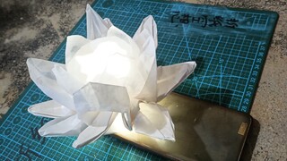 折纸教程 一张纸折一朵莲花